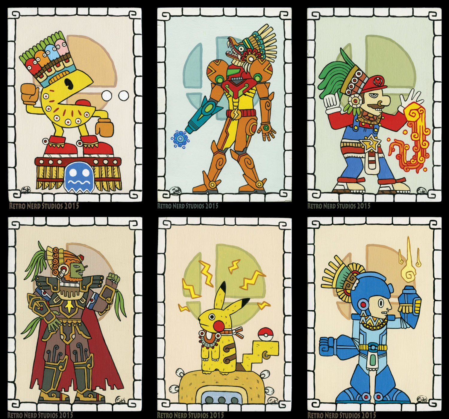 Artist Reimagines Smash 4 Characters In Mayan Style