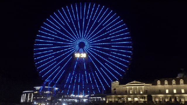 Pikachu Lights Up A Ferris Wheel In Japan