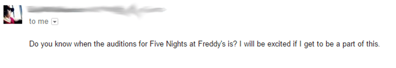 Sorry, I’m Not Making The Five Nights At Freddy’s Movie