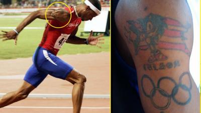 Olympic Athlete Races With Sonic The Hedgehog Tattoo