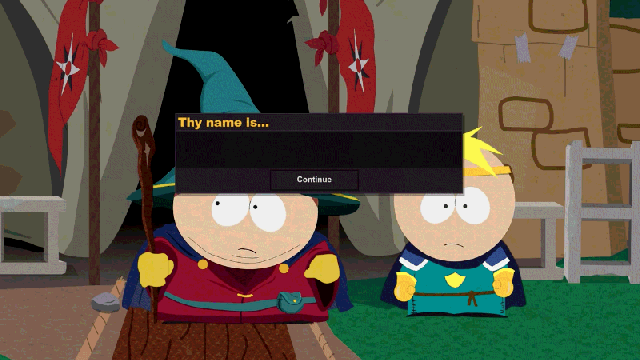 Cartman Renames You, And Other Fun Name Prompt Screens