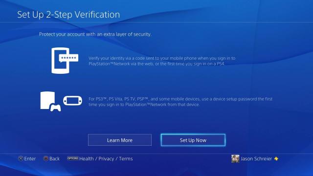 Go Set Up Two-Step Verification On Your PlayStation Right Now