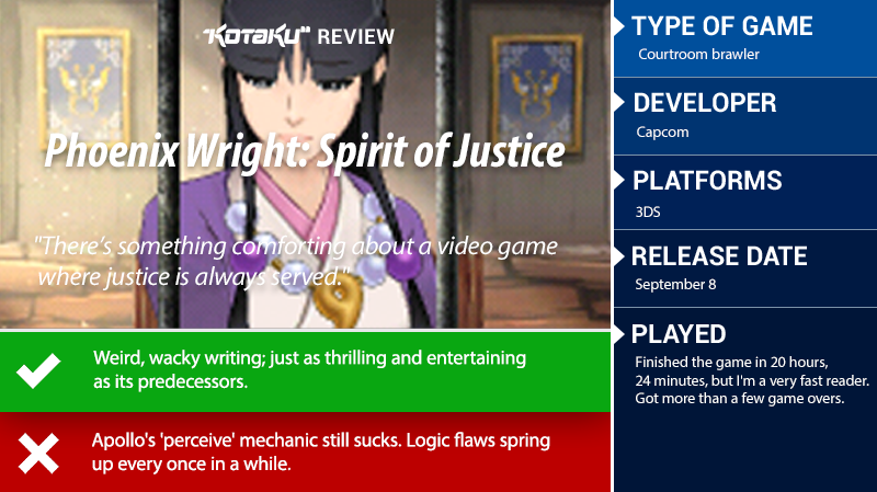 Phoenix Wright: Spirit Of Justice: The Kotaku Review