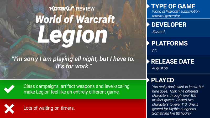 World Of Warcraft: Legion: The Kotaku Review 