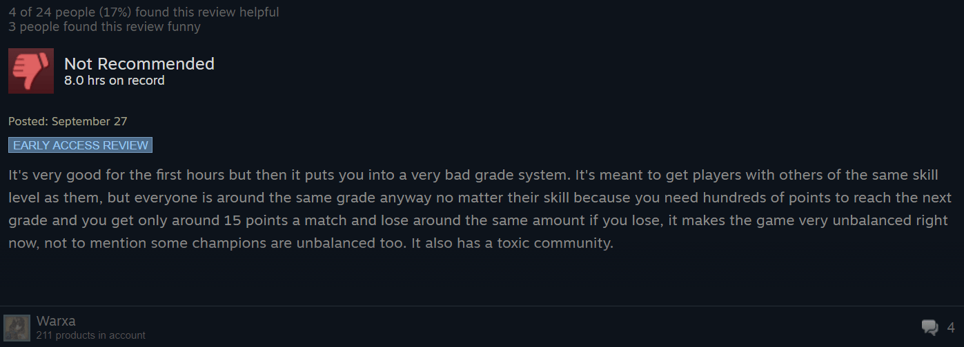 Battlerite, As Told By Steam Reviews