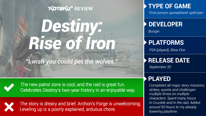 Destiny Rise Of Iron: The Kotaku Review