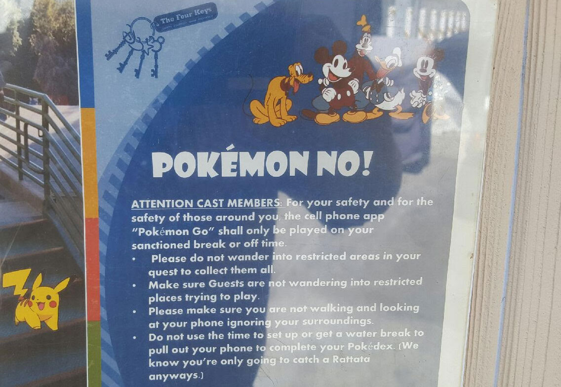 Disneyland Has A Pokemon GO Problem