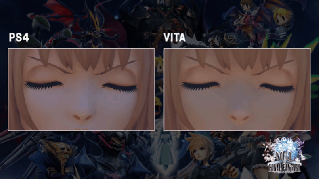 World Of Final Fantasy Graphics Comparison, PS4 Vs Vita
