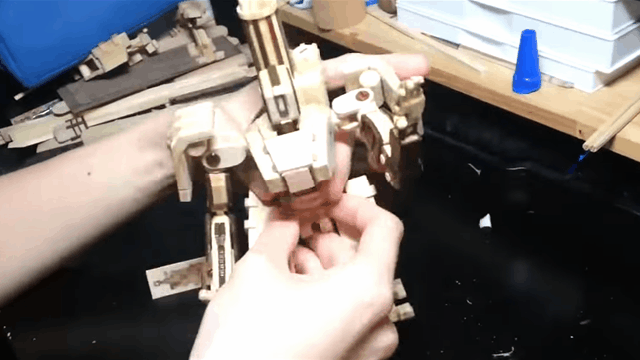 Hand-Made Bastion Figure Actually Transforms