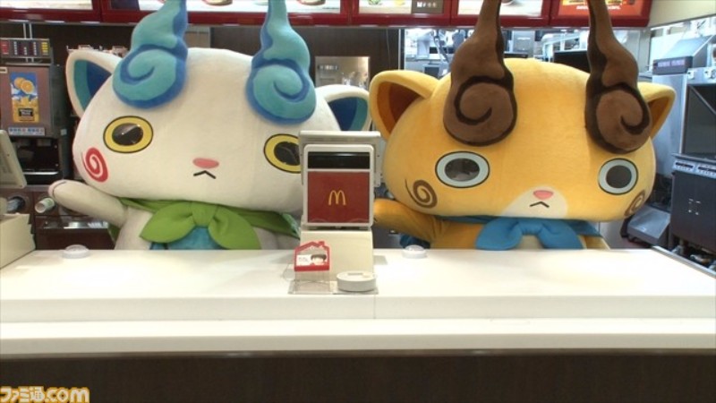 Yokai Watch Characters Working At McDonald’s 