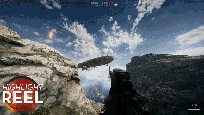Battlefield 1 Player Snipes Dude Falling Off Zeppelin