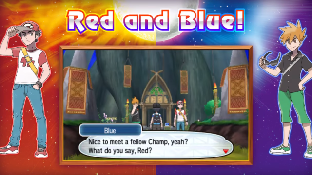 Pokemon Sun And Moon Shows Us Red And Blue As Adults