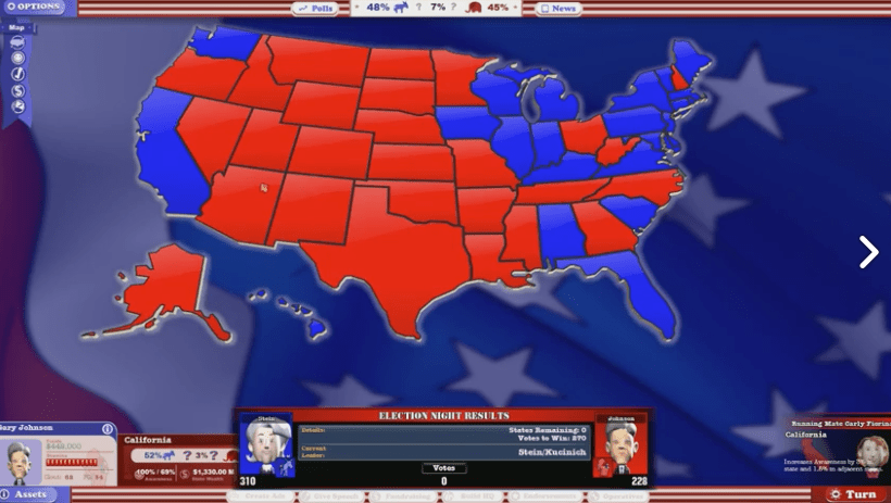 We Are Simulating Today’s Election Using A Video Game