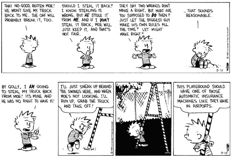 A String Of Upsetting Calvin & Hobbes Strips Told A Bold Story About Bullying