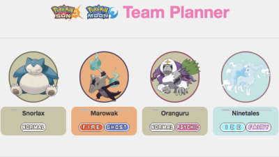 Pokemon Sun And Moon Planner Lets You Build The Perfect Team In Advance