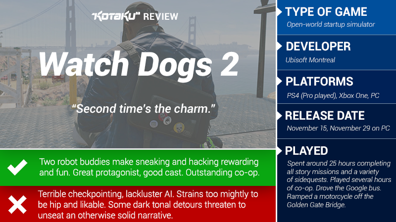Watch Dogs 2: The Kotaku Review