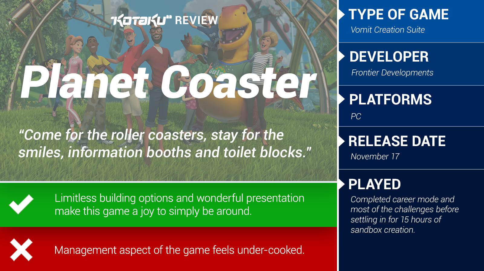 Planet Coaster: The Kotaku Review