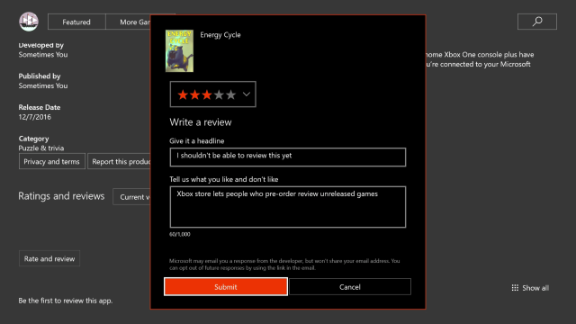 Pre-Order Loophole Allows Bogus User Ratings And Reviews To Proliferate On Xbox One And PS4 Stores