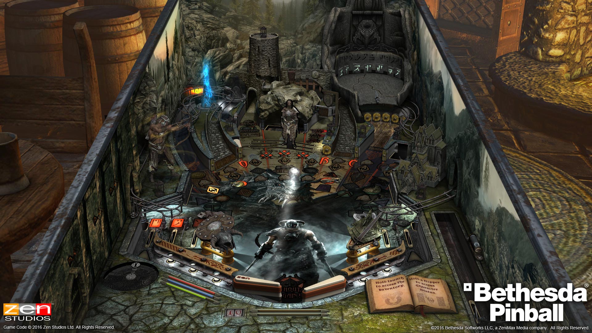 Skyrim, Fallout And Doom Make For Three Very Cool Pinball Tables