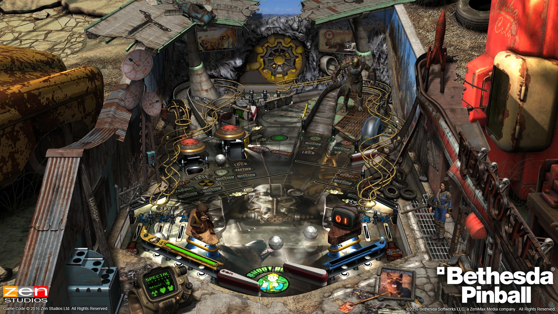 Skyrim, Fallout And Doom Make For Three Very Cool Pinball Tables