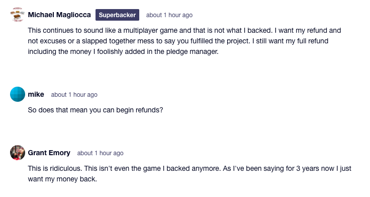 Kickstarter Backers Are Not Reacting Well To Unsung Story