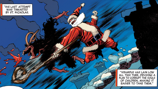 The Only Comic You Should Read Today Features Santa Beating The Crap Out Of Krampus