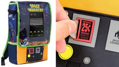 Brilliant Space Invaders Pack Straps A Miniature Arcade Cabinet To Your Back
