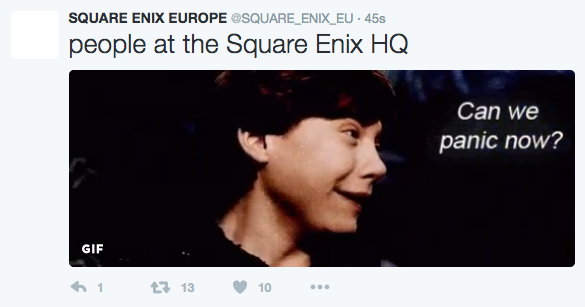Square Enix Europe's Twitter account has been hacked