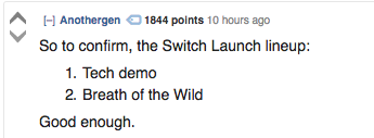 The Internet Reacts To The Nintendo Switch Presentation