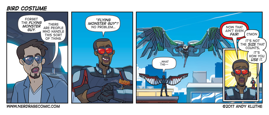 Sunday Comics: Flying Monster Guy