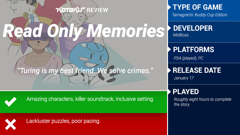Read Only Memories: The Kotaku Review