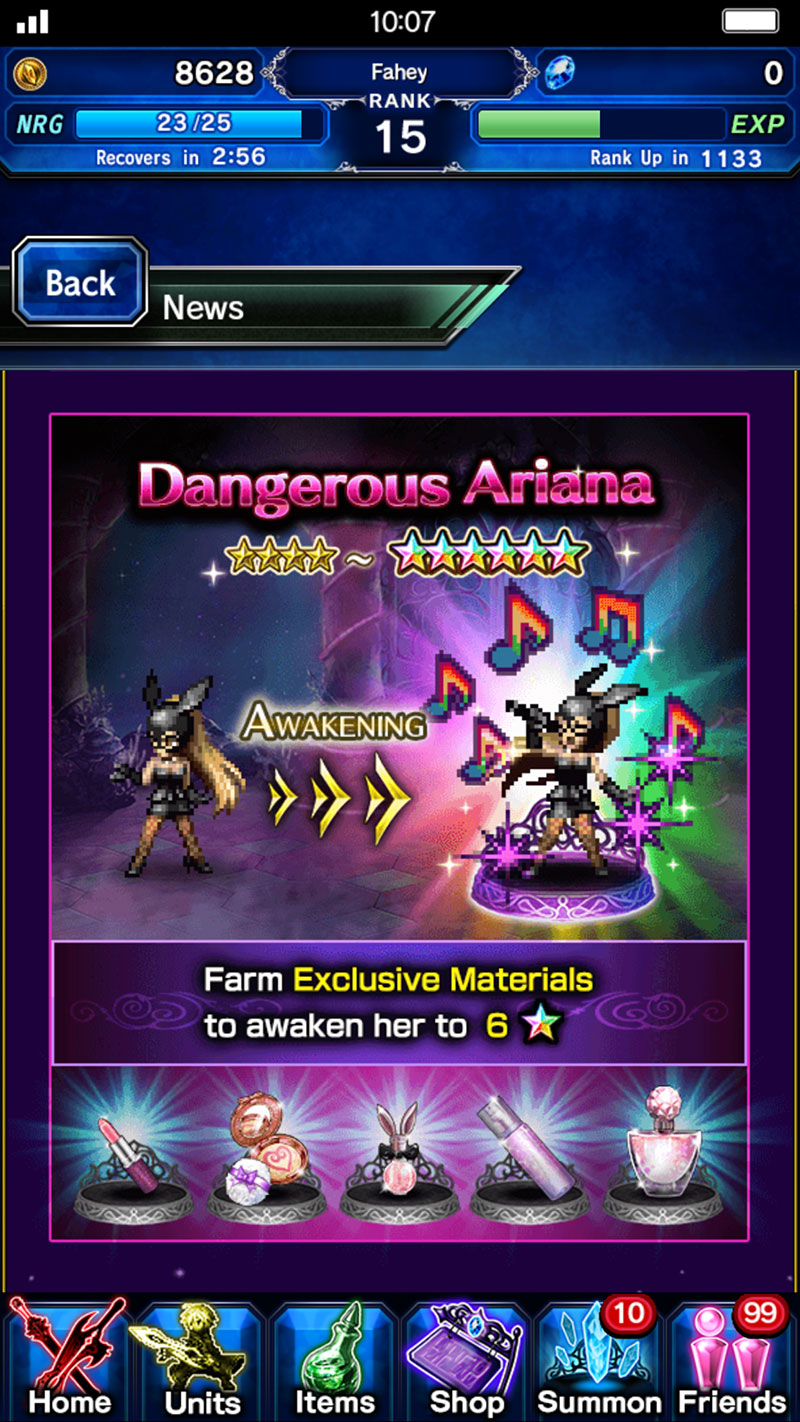 How To Get Ariana Grande In Final Fantasy Brave Exvius, Because You Can Do That Now