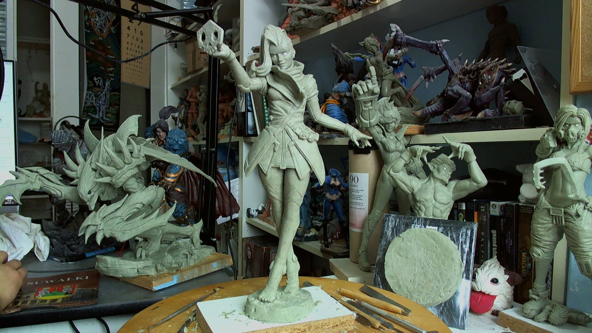 Artist Making His Own Awesome Overwatch Statues