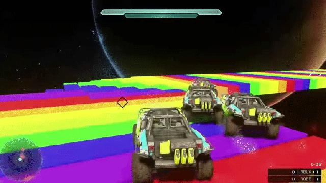 Mario Kart’s Rainbow Road, Remade In Halo 5