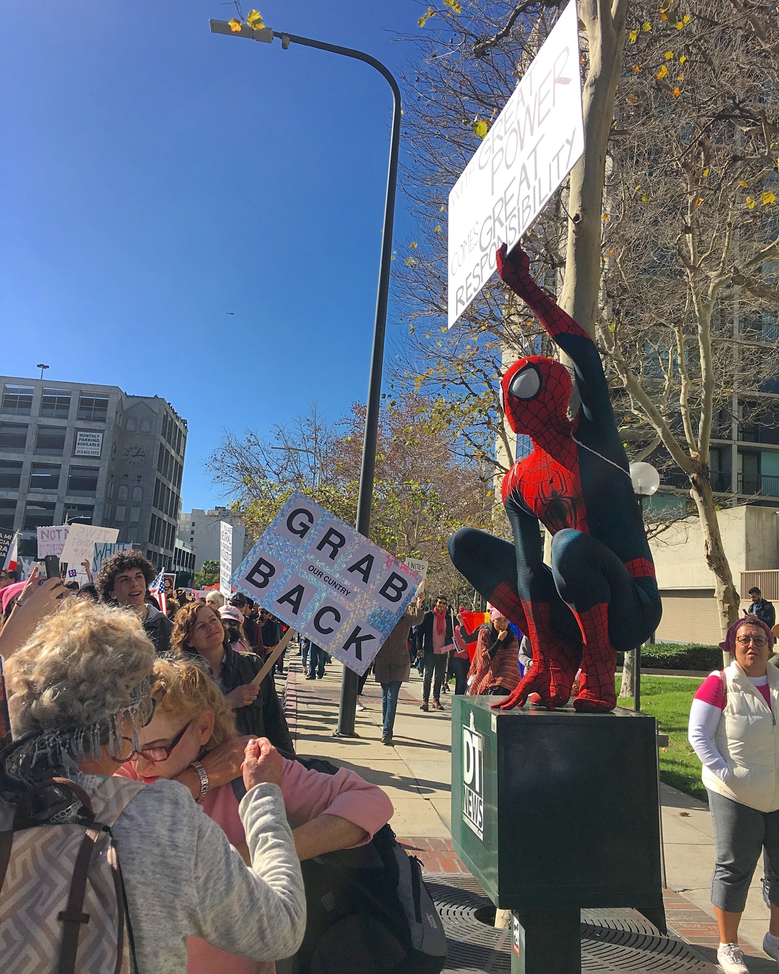 Spider-Man Knows How To Protest In 2017
