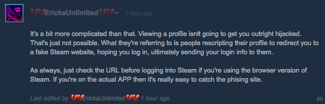 Users Say The Latest Steam Scam Is Profiles With ‘Malicious Code’