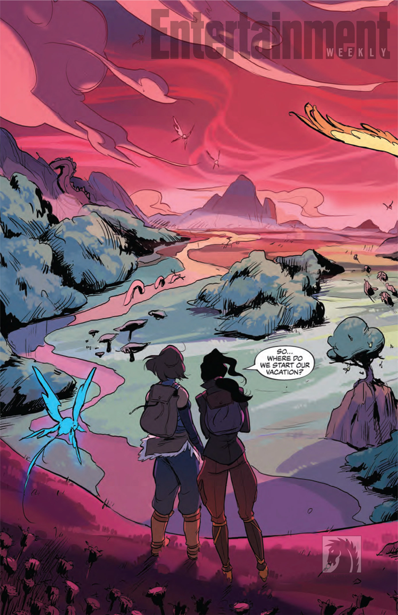 Get A Look At Korra And Asami’s First Date In The New Legend Of Korra Comic