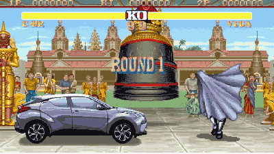 Street Fighter II’s M. Bison Loses To A Toyota 