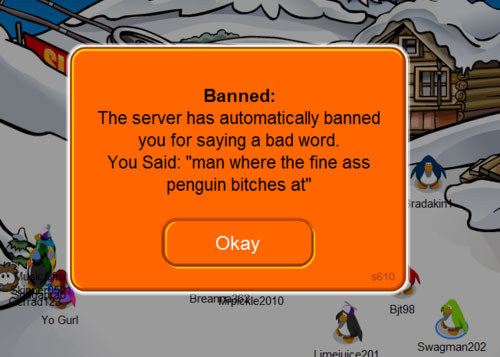 People Are Racing To See How Fast They Can Get Banned From Club Penguin