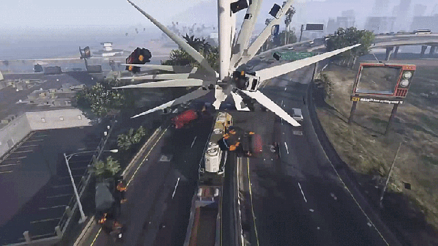 GTA 5 Players Are Turning Wind Turbines Into Weapons Of Mass Destruction