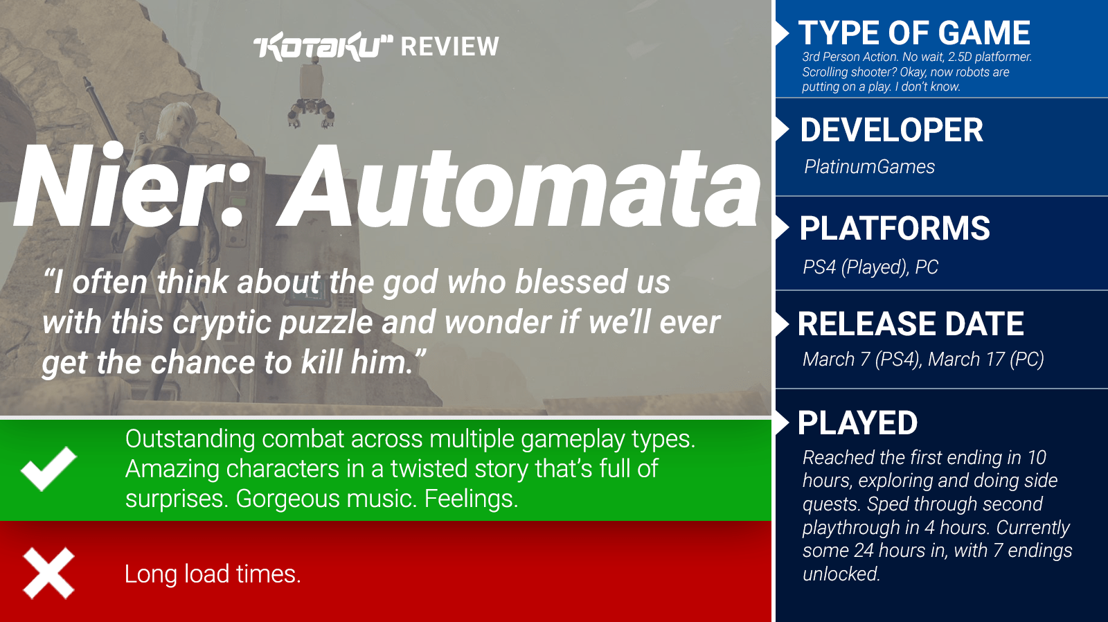 Nier: Automata: The Kotaku Review