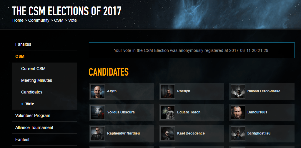 EVE Online’s Election Season Is Underway