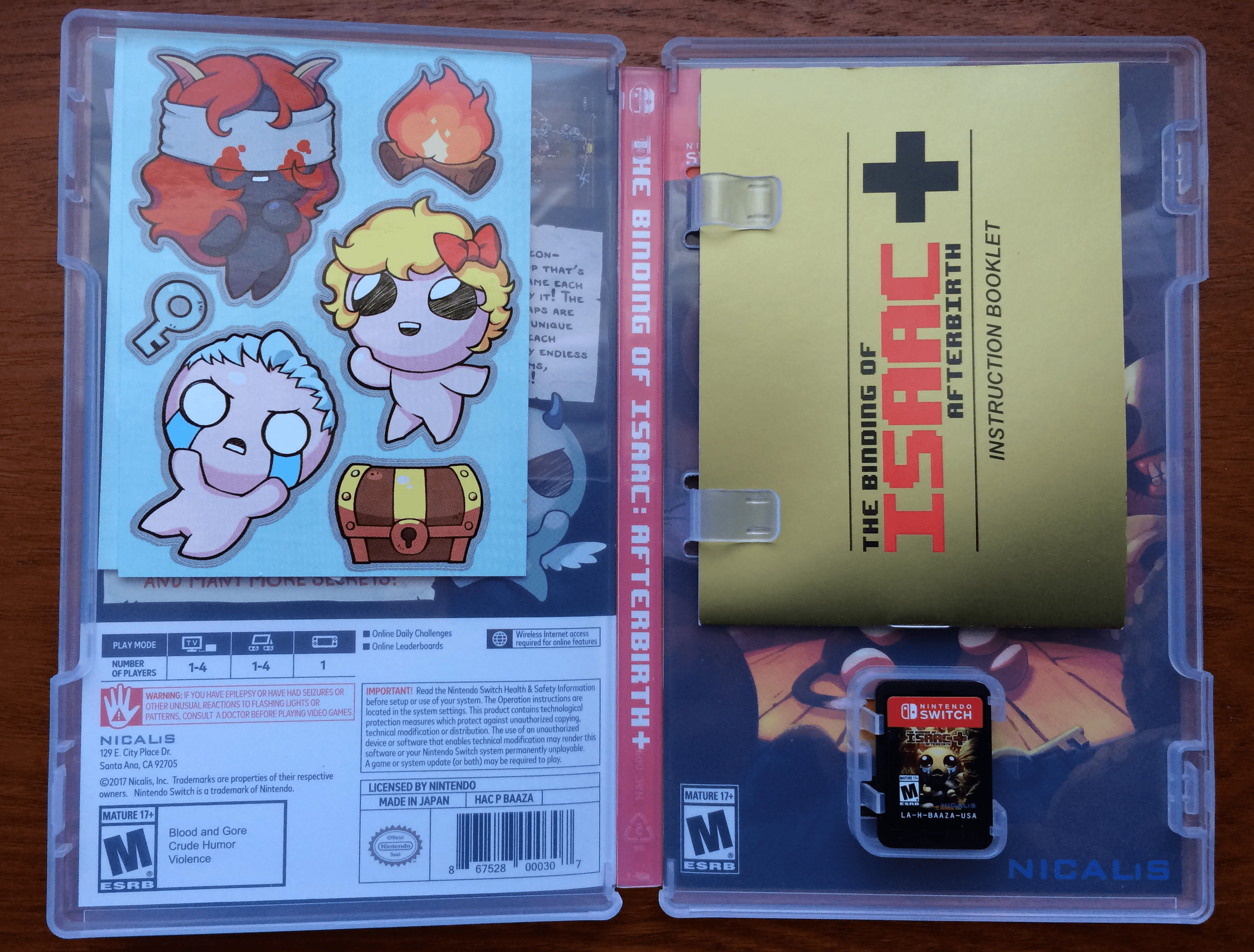 The Binding Of Isaac On Nintendo Switch Has A Gorgeous Instruction Booklet