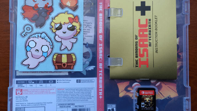 The Binding Of Isaac On Nintendo Switch Has A Gorgeous Instruction Booklet