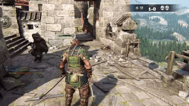 Exuberant Backflip Emote In For Honor Can Be Used To Dodge Attacks