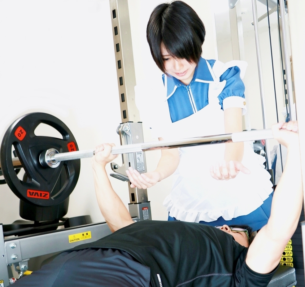 In Japan, You Can Lift Weights With Maids