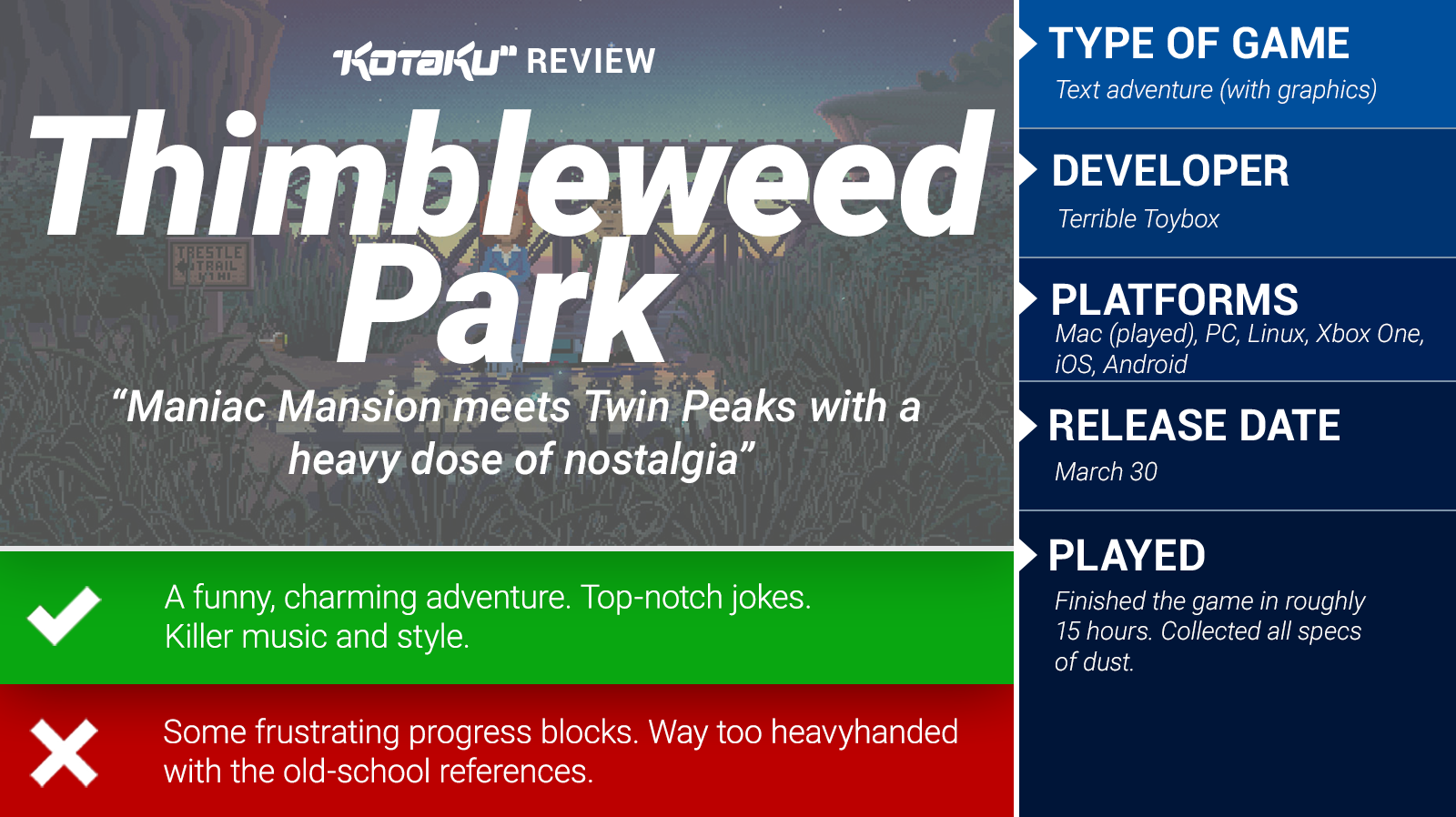 Thimbleweed Park: The Kotaku Review
