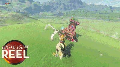 Zelda Player Beats Guardian In Underpants On A Horse