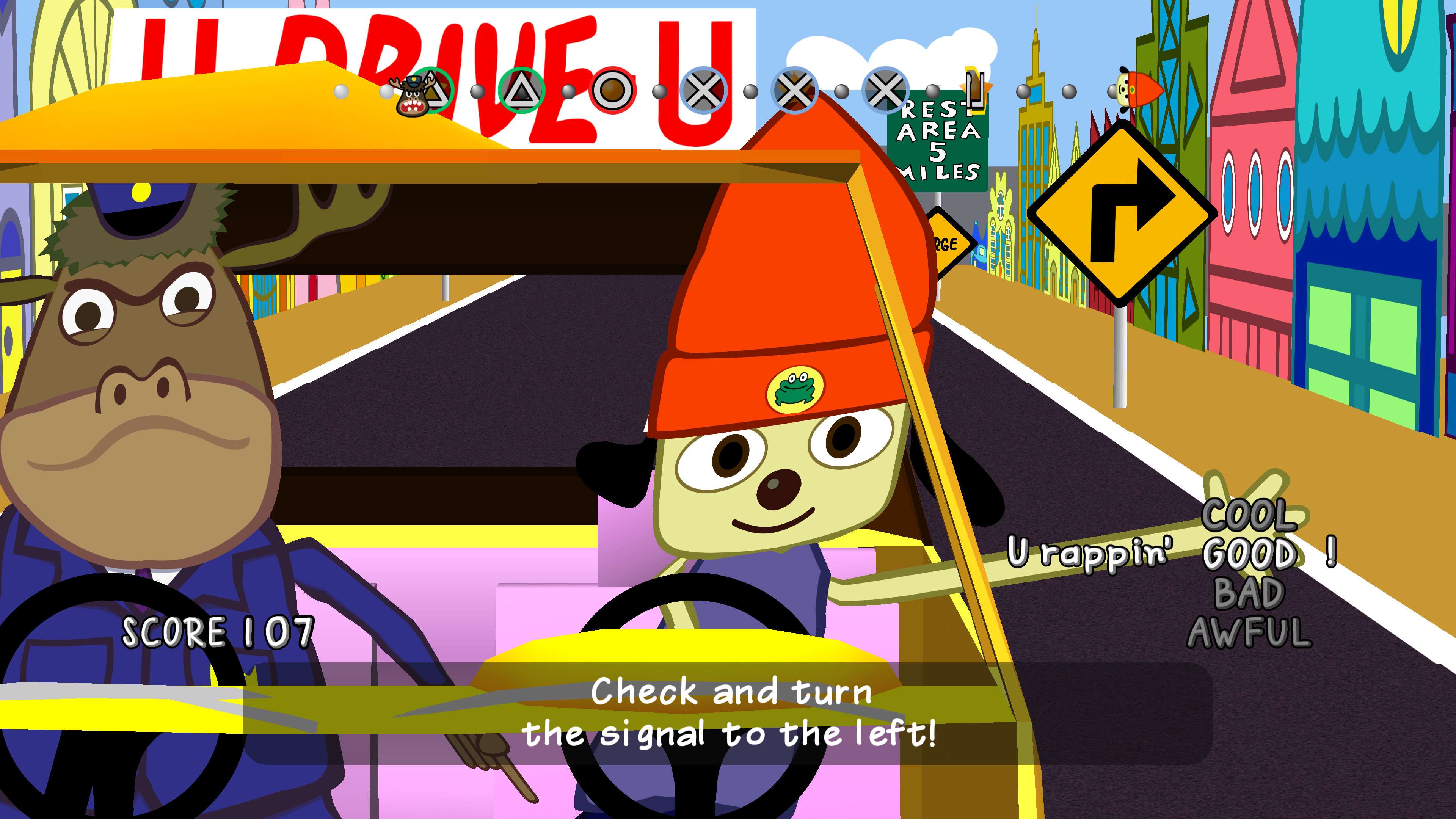 It looks like PS4 Parappa Remastered is the PSP game running under  emulation