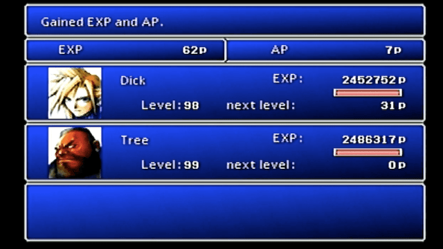 Final Fantasy 7 Player Hits Level 99 In The First Reactor